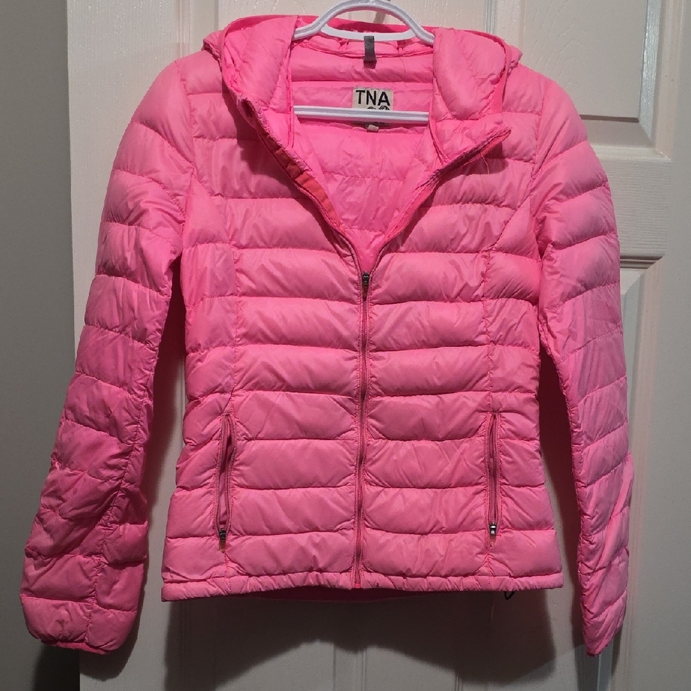 TNA Vibrant Pink Quilted Jacket